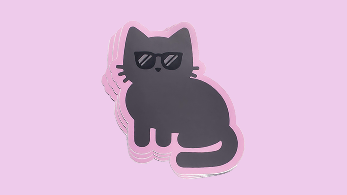 Tabby Cat in a Box 2.5x3-in. Vinyl Sticker – Chester & Pearl